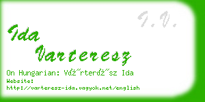 ida varteresz business card